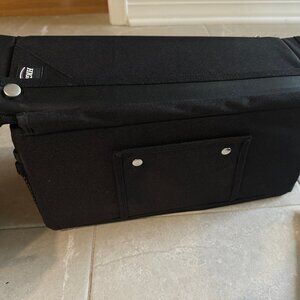 Passenger Seat Car Storage, Collapsible Black Organizer with Adjustable Dividers